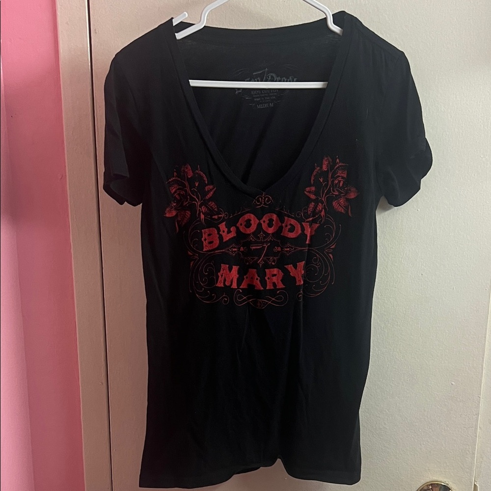 Bloody Mary  Women's Black Short Sleeve Tee